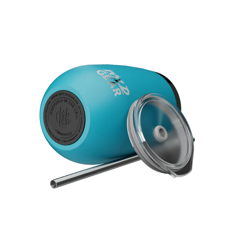 Underside of 12oz Wyld Whiskey & Wine Tumbler TEAL 
