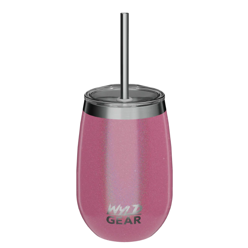 12oz Wyld Whiskey & Wine Tumbler Pink Rainbow