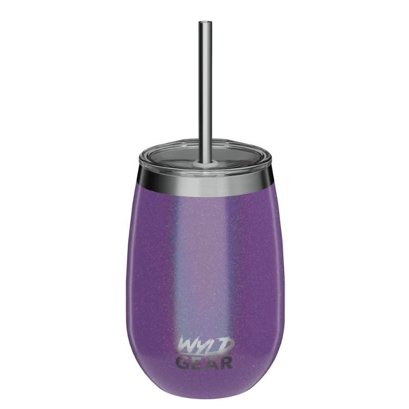 12oz Wyld Whiskey & Wine Tumbler Purple Rainbow