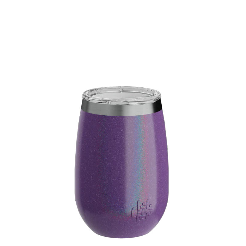 Beautiful 12oz Wyld Whiskey & Wine Tumbler Purple Rainbow