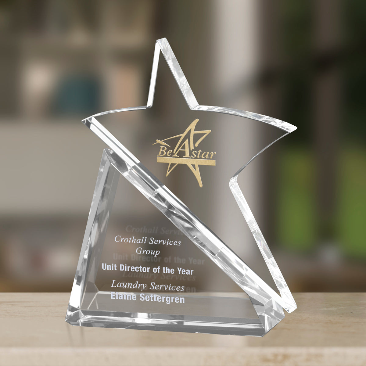 Zephyr Star 8-1/2"; sample personalization shown