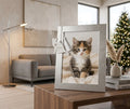 Cat Ornament w/White Tassel