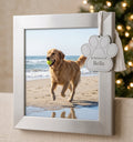 Dog Paw Ornament w/White Tassel