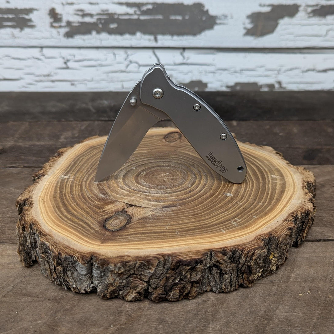 Kershaw Scallion knife, stocked model for custom laser engraving