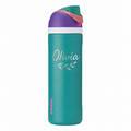 Owala 24 80s Ski Slope with sample laser engraving: Olivia