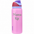 Owala 32 Electric Orchid with sample laser engraving: Mama