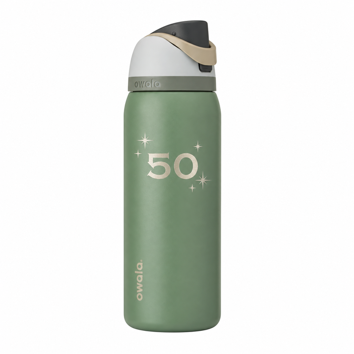 Owala 32 Green House with sample laser engraving: 50