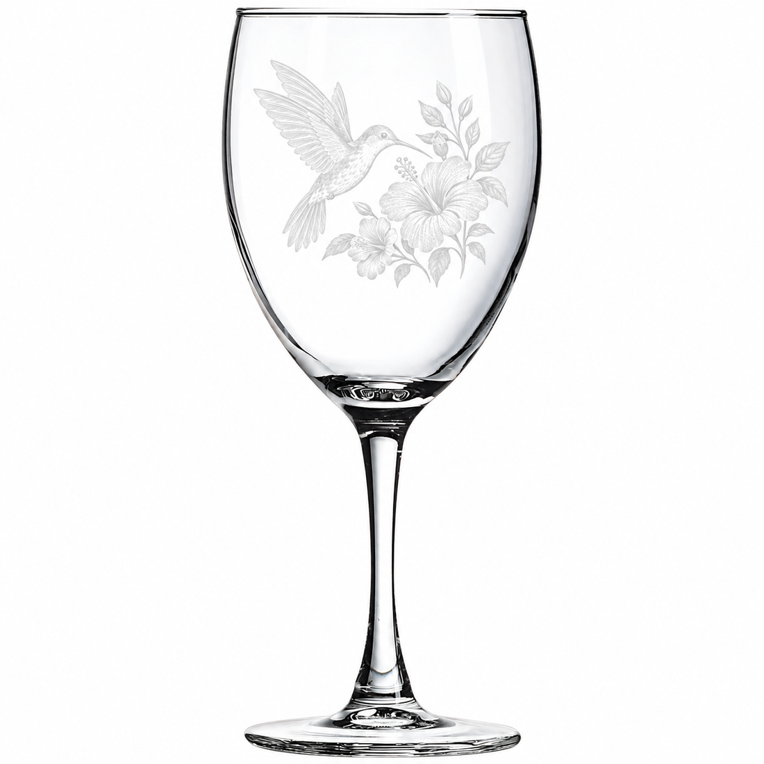 Polar Camel 10 1/2 oz. Wine Glass — sample laser engraving