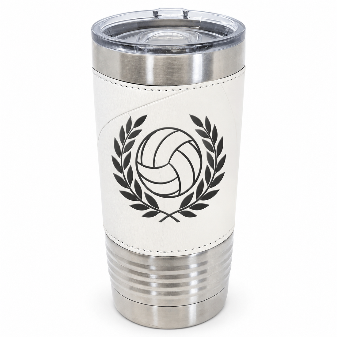 Polar Camel 20 oz. Volleyball Tumbler with Slider Lid — sample laser engraving