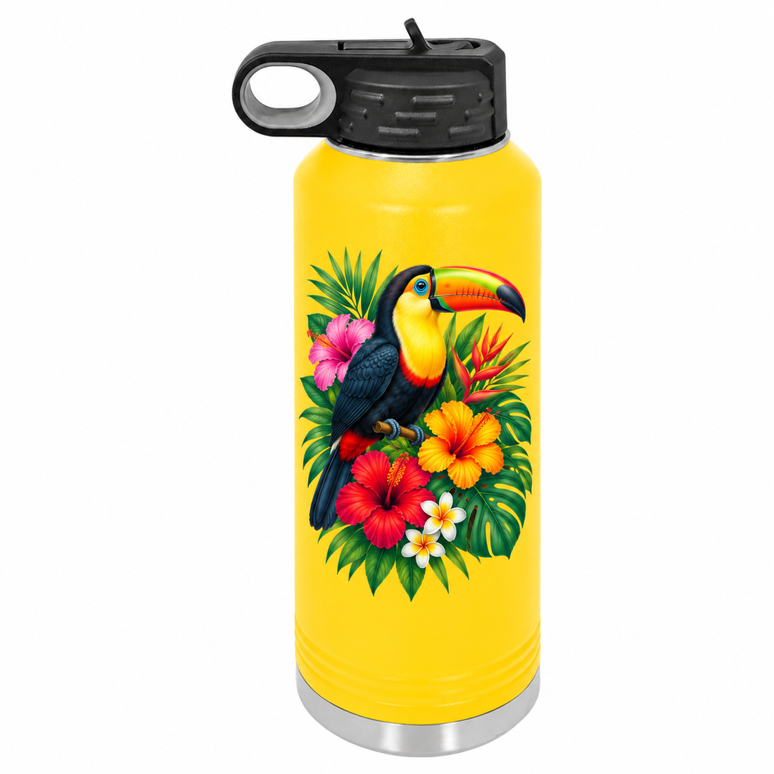 Polar Camel 40 oz. Yellow Water Bottle — sample UV print