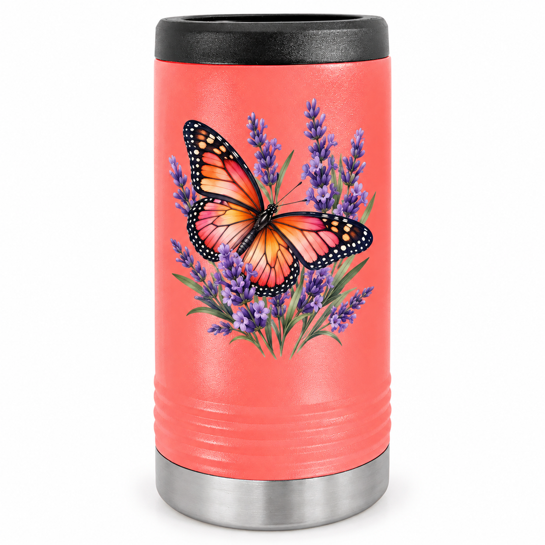 Polar Camel Coral Slim Beverage Holder — sample UV print