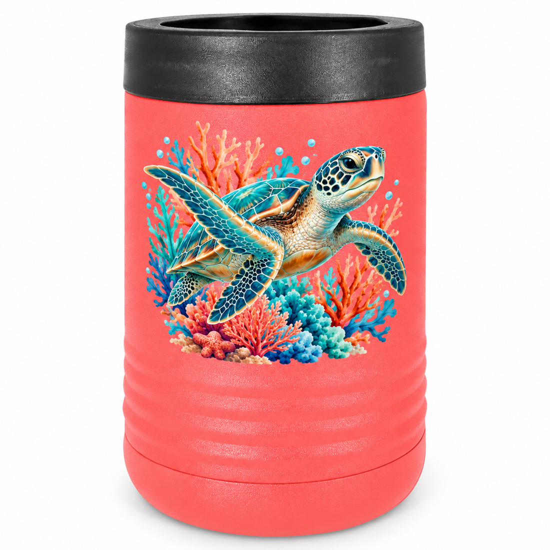Polar Camel Coral Stainless Steel Vacuum Insulated Beverage Holder — sample UV print