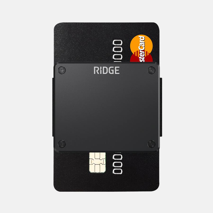 Personalized RIDGE Lite Black Wallet