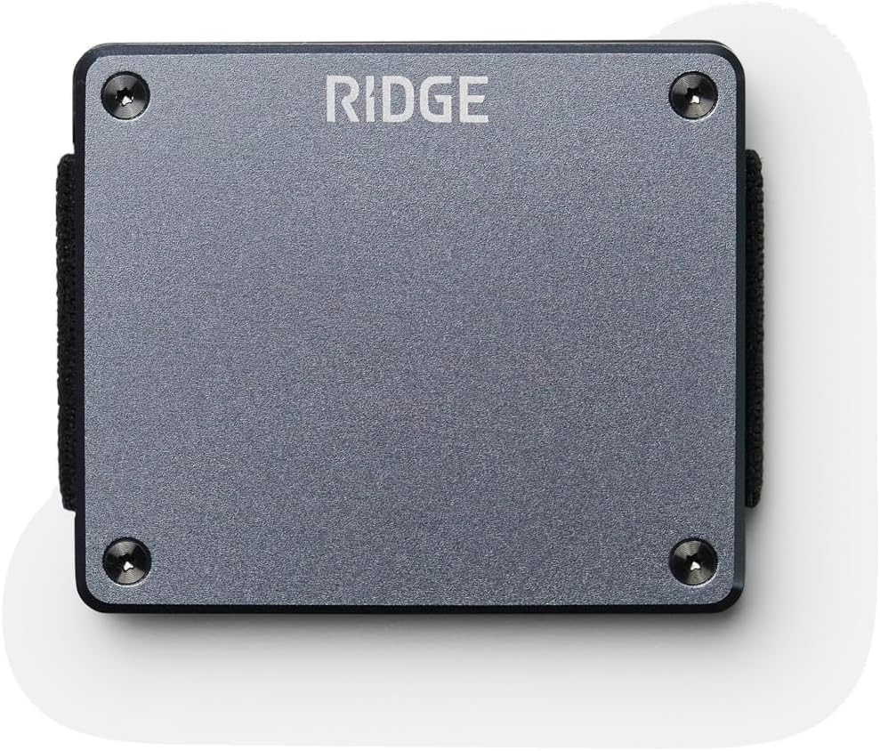 Personalized RIDGE Lite Gunmetal Wallet