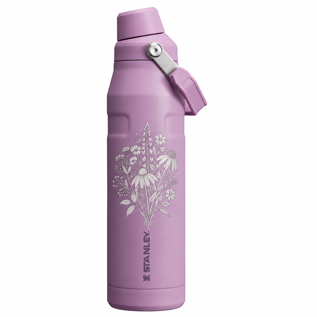 Stanley Fast Flow 36oz Lilac — sample laser engraving