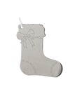 Stocking Ornament w/White Tassel