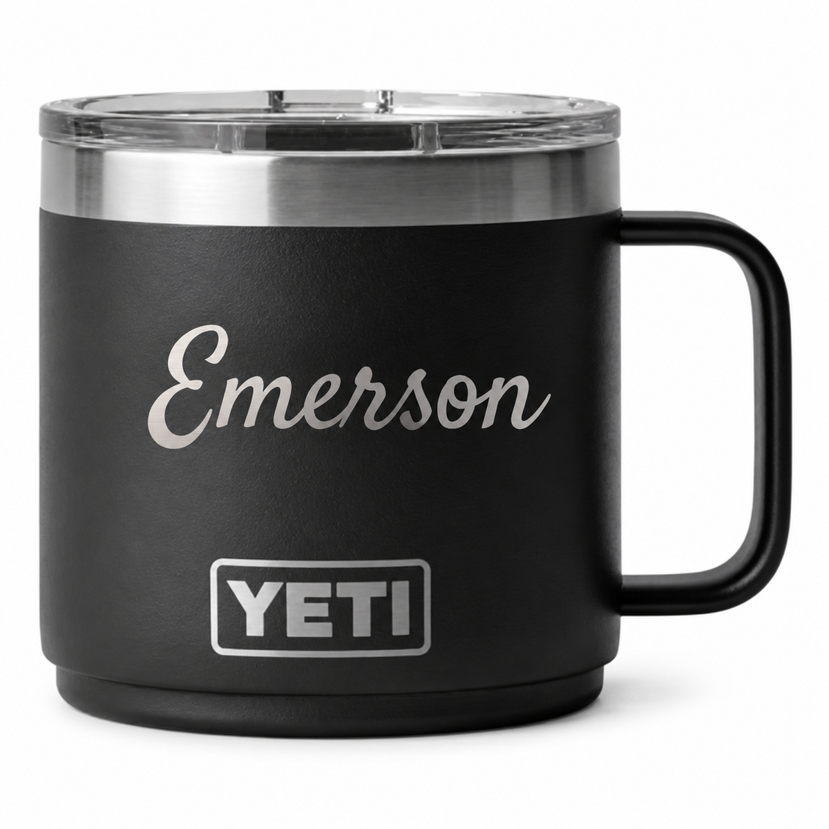 YETI 14 oz Mug Black — sample personalized laser engraving