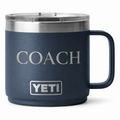 YETI 14 oz Mug Navy — sample personalized laser engraving