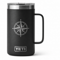 YETI 24 oz Mug Black — sample laser engraving