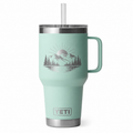 YETI 35 oz Travel Seafoam — sample laser engraving