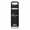 YETI Bottle Black 18 oz — sample personalized laser engraving