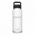 YETI Bottle White 36 oz — sample personalized laser engraving
