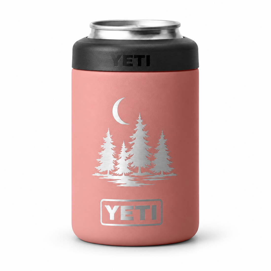YETI Can 12 oz Sandstone Pink — sample laser engraving