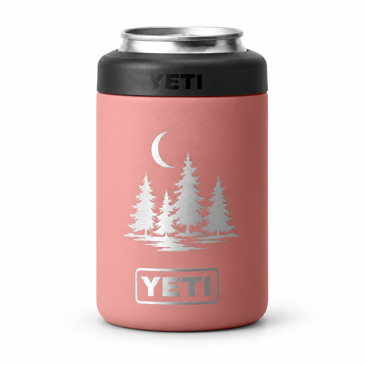 YETI Can 12 oz Sandstone Pink — sample laser engraving